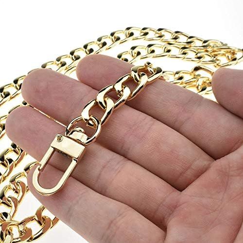 HAHIYO Purse Chain Strap Length 43.3” SPOT-ON Gold for Shoulder Cross Body Sling Purse Handbag Clutc | Amazon (US)