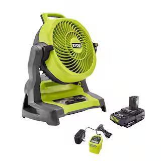 ONE+ 18V Cordless 7-1/2 in. Bucket Top Misting Fan Kit with 1.5 Ah Battery and Charger | The Home Depot