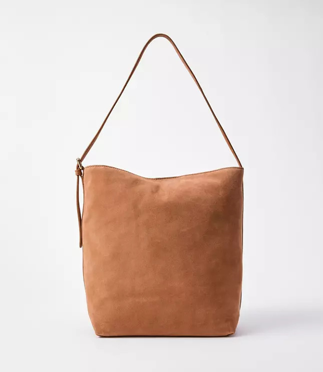 Suede Bucket Bag | LOFT