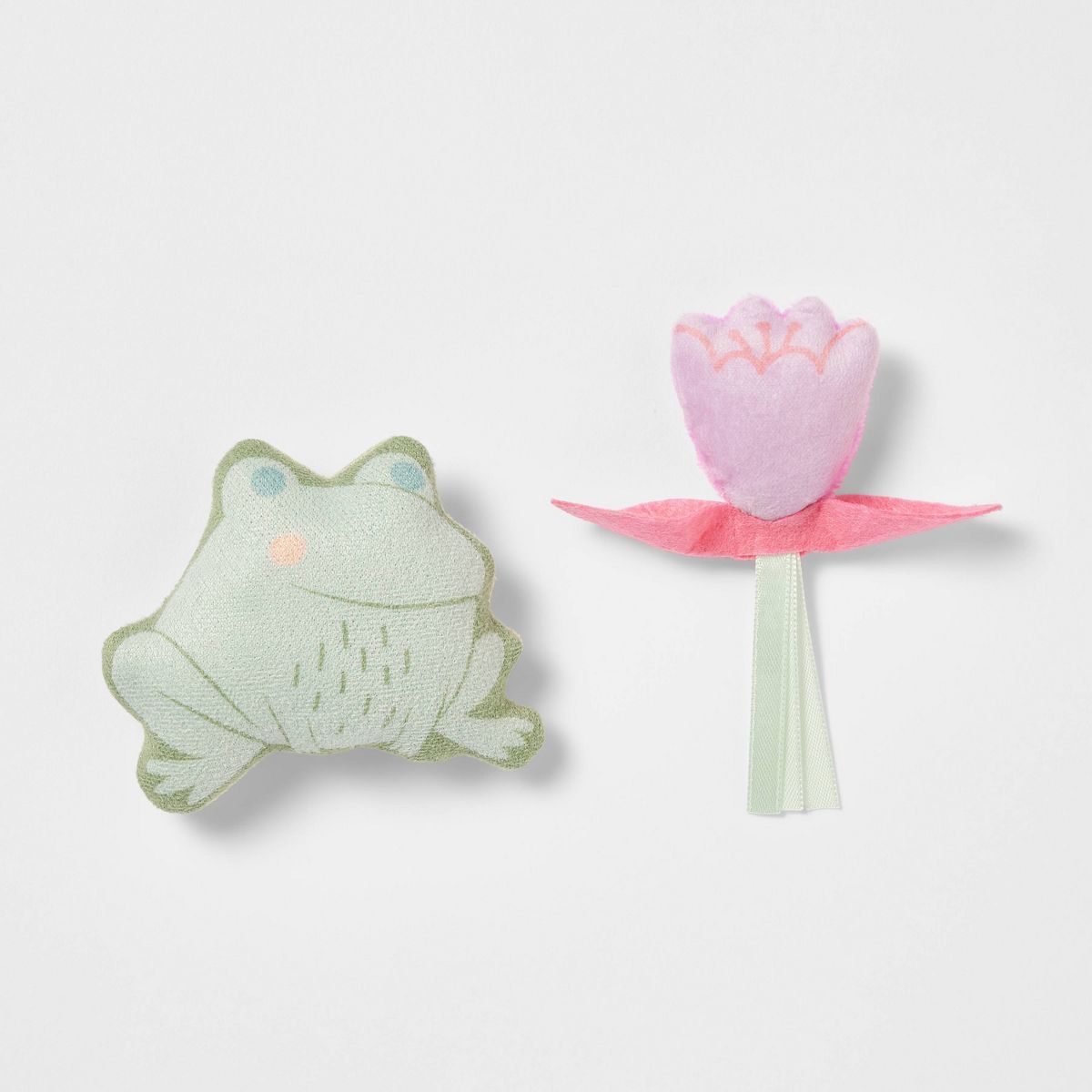 Frog and Flower Cat Plush Toy Set - 2pk - Boots & Barkley™ | Target