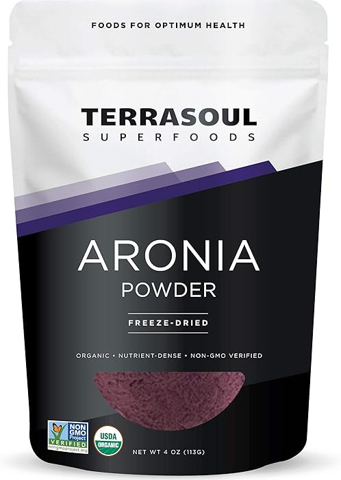 Terrasoul Superfoods Organic Aronia Powder, 4 Oz - Freeze-Dried, Antioxidants | Amazon (US)
