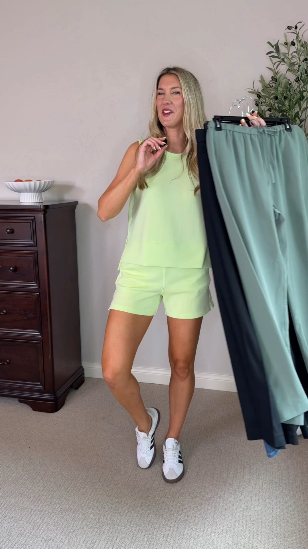⚠️code TALLMOMFINDSXSPANX (15% off first purchase + free shipping, excluding sales)

Wearing my true medium/8/ tall in all except sized up one in neon green intro top to large 

Workwear, dress pants, travel, pants, matching set, essentials, linen pants, trousers, pajama jeans
@Spanx #spanxpartner

#LTKWorkwear #LTKTall #LTKMidsize