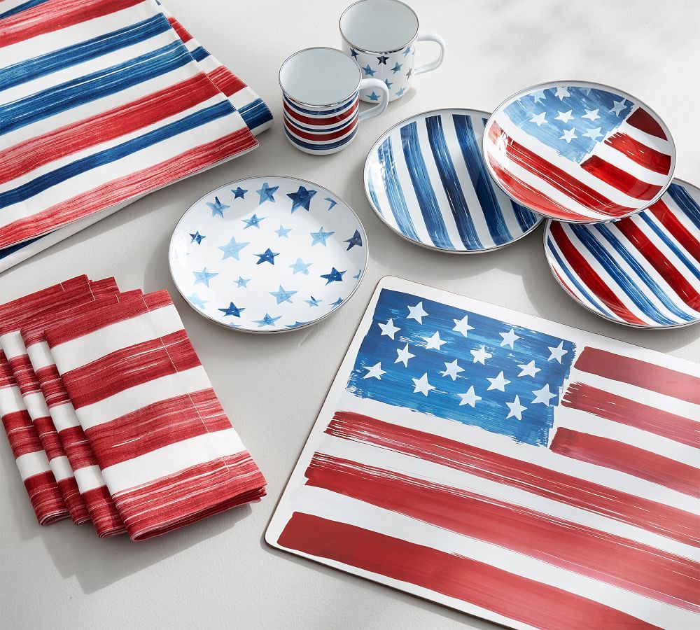 Americana Watercolor Dinnerware Collection | Pottery Barn (US)