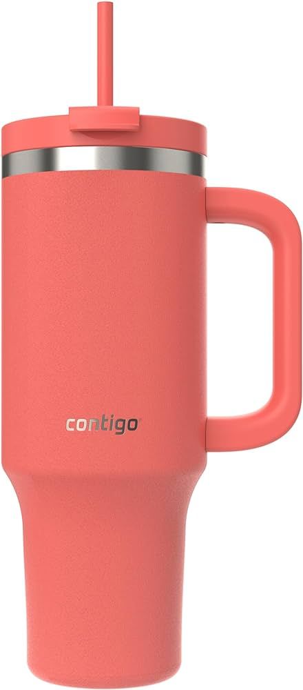 Contigo Streeterville Tumbler, 40 oz (1.18 L) Water Bottle with Straw, Coral | Amazon (CA)