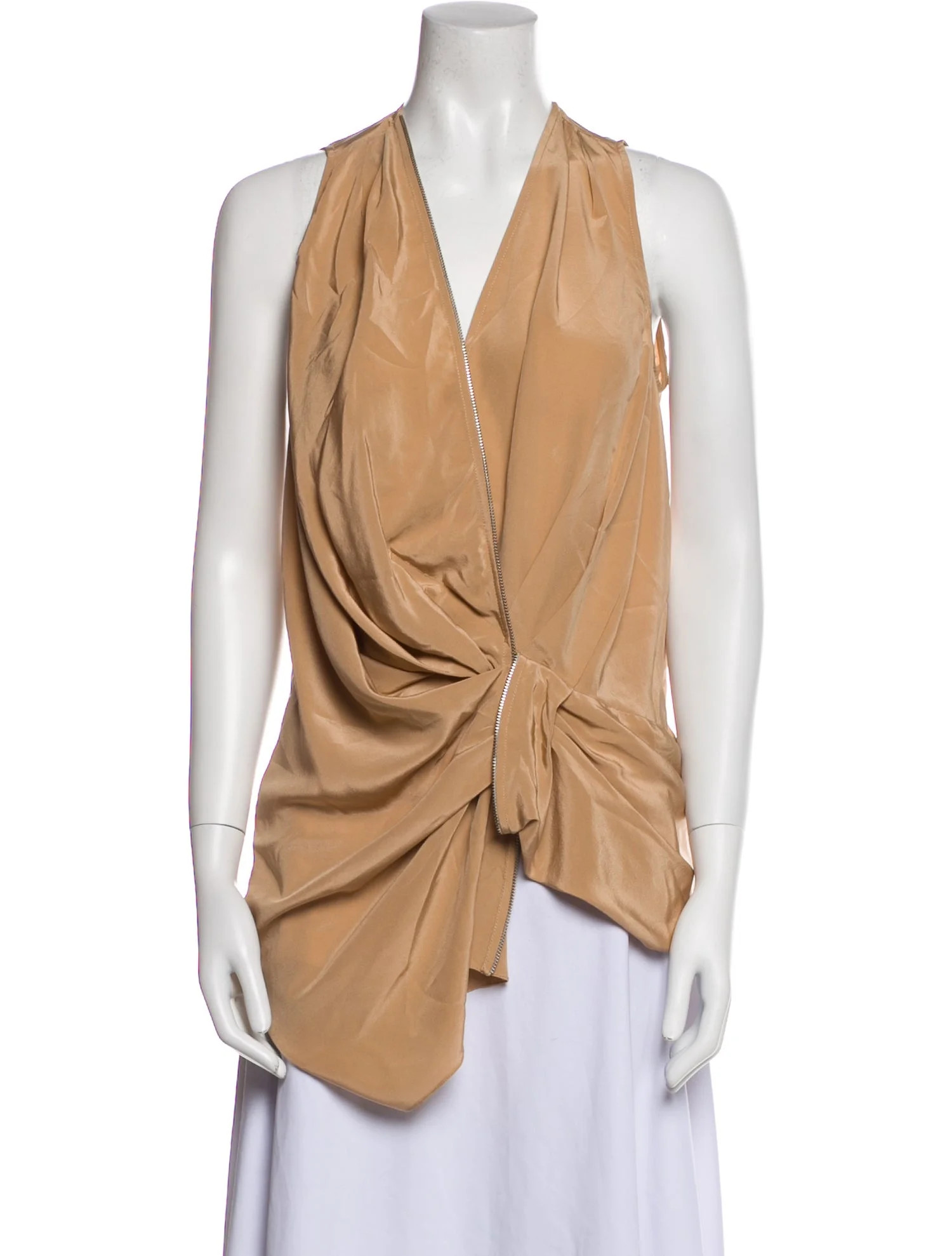 Silk V-Neck Top | The RealReal