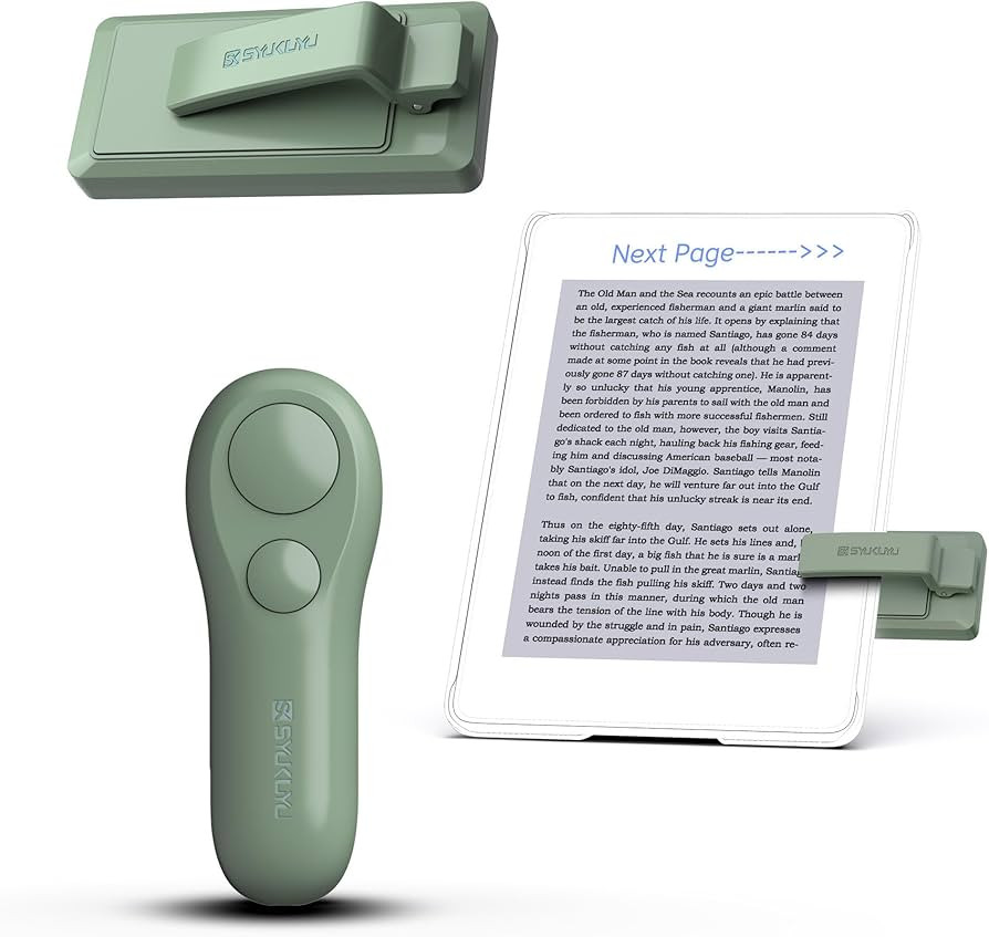 SK SYUKUYU RF Remote Control Page Turner for Kindle Reading Ipad Surface Comics, iPhone Android T... | Amazon (US)