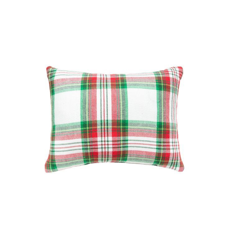 C&F Home Carter Christmas Plaid Woven Throw Pillow | Target