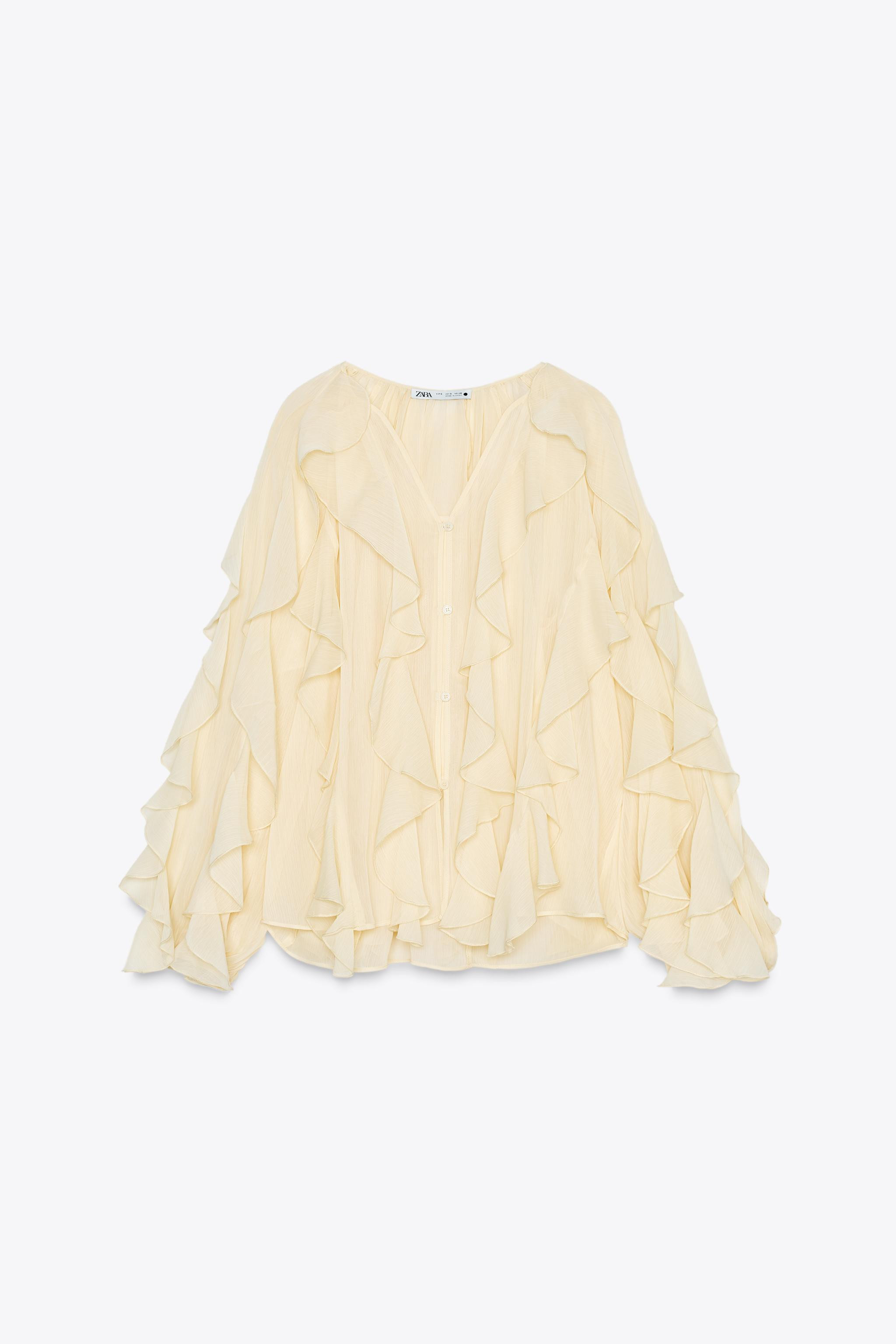RUFFLED BLOUSE ZW COLLECTION | Zara US