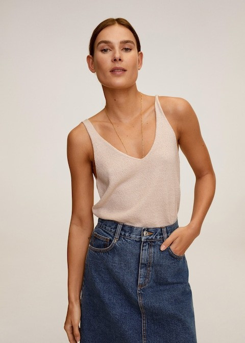 Textured top | MANGO (US)