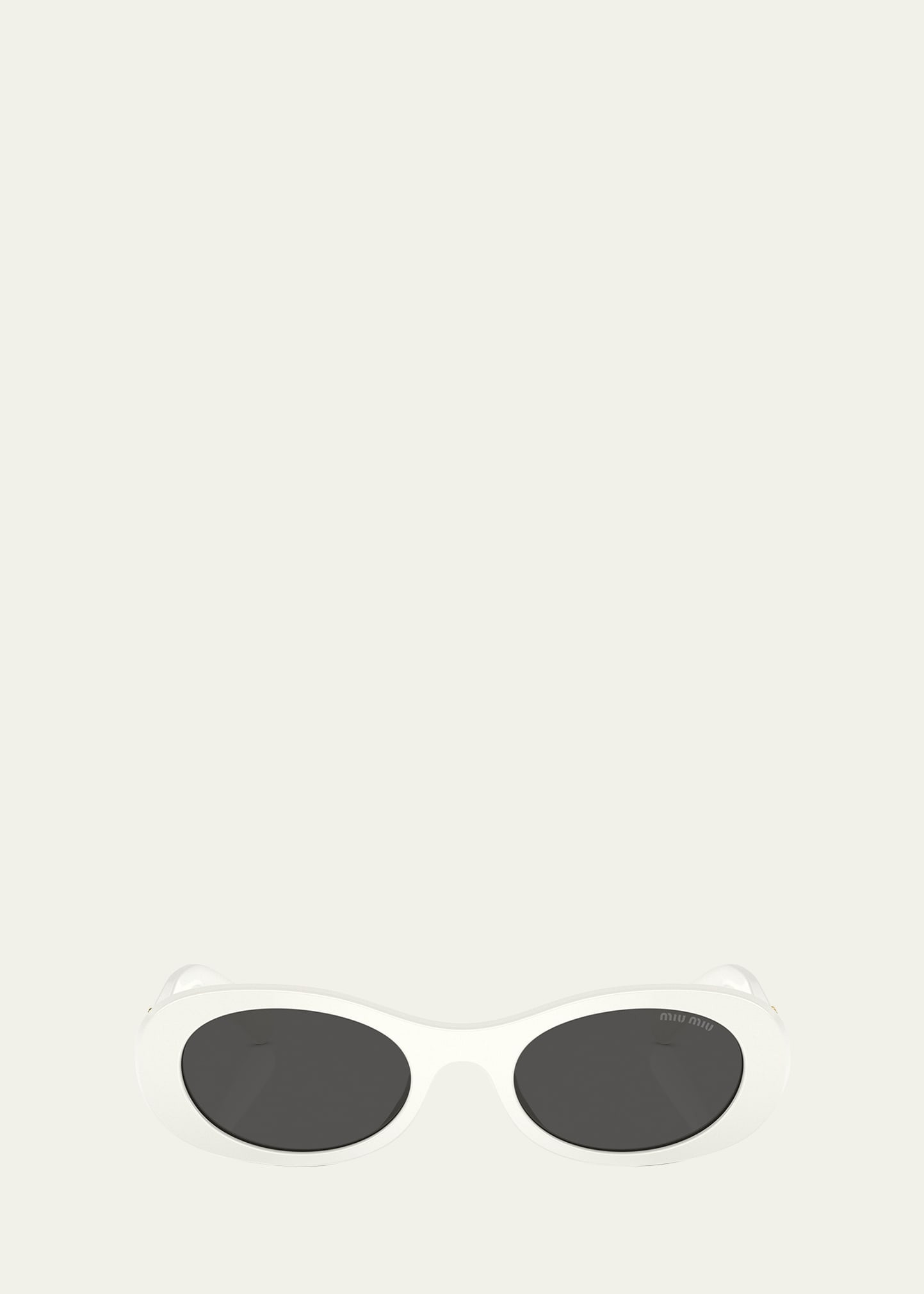 Miu Miu Logo Acetate Oval Sunglasses | Bergdorf Goodman
