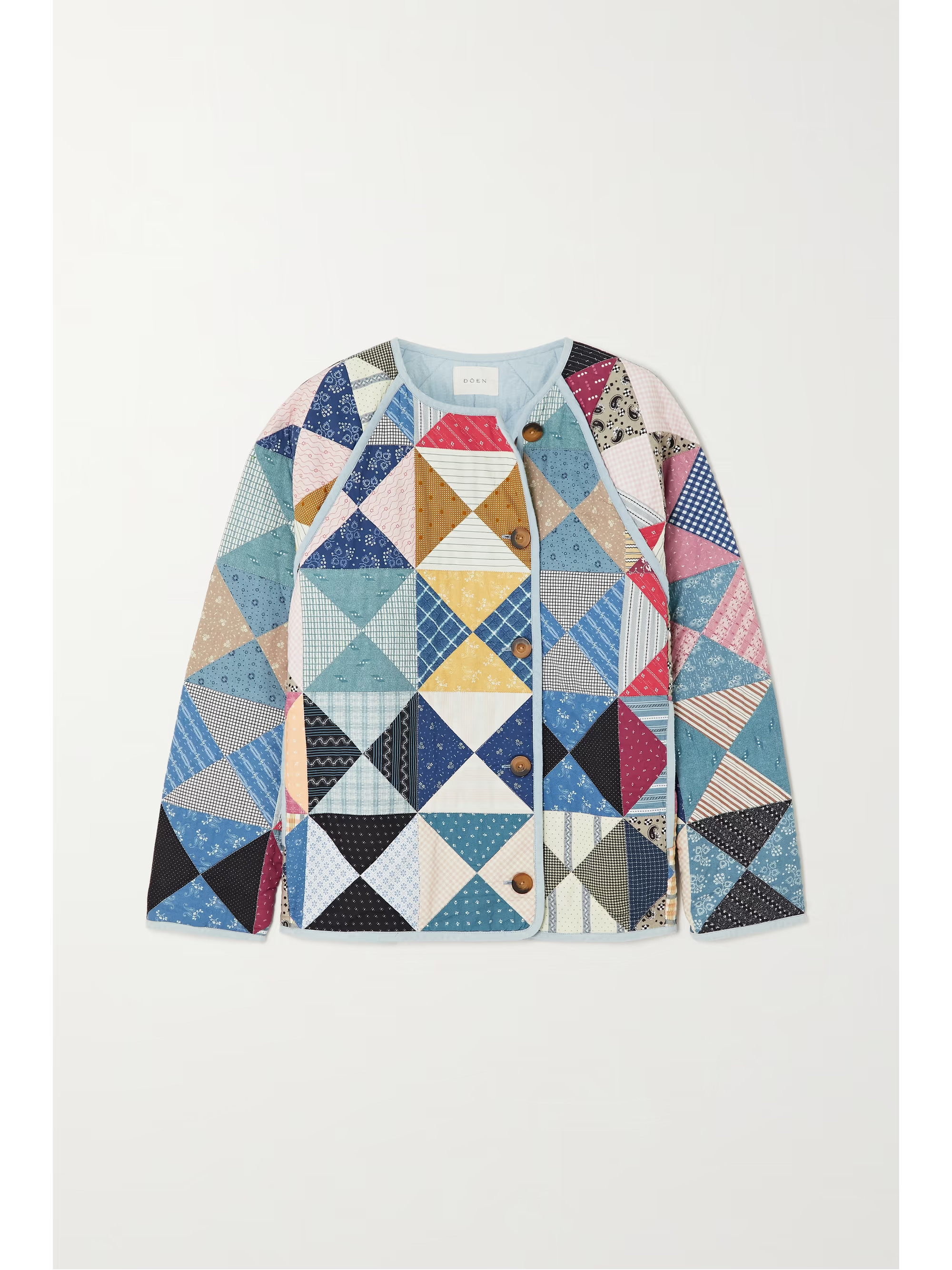 + NET SUSTAIN Sedona patchwork printed quilted organic cotton jacket | NET-A-PORTER (US)