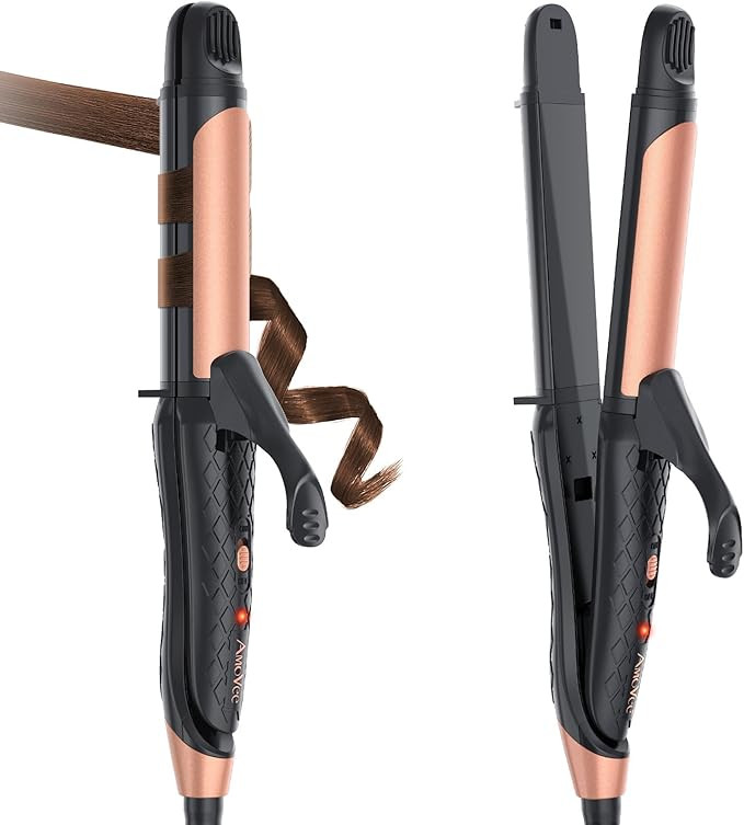 Dual Voltage Curling Iron 2-in-1 Curling Iron 1 Inch,(100V~240V) Dual Voltage Hair Straightener T... | Amazon (US)