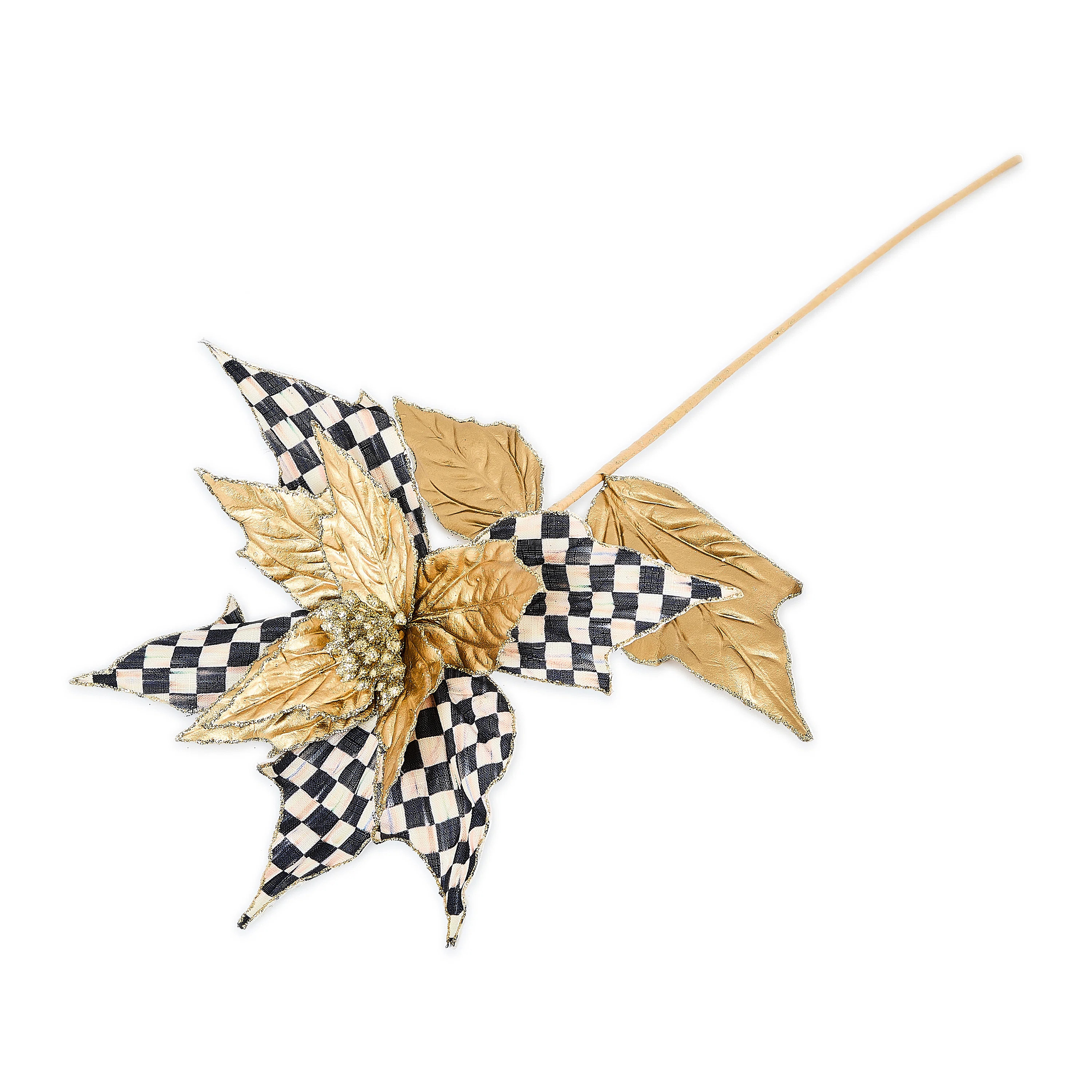 Courtly Noel Poinsettia Stem | Wayfair North America