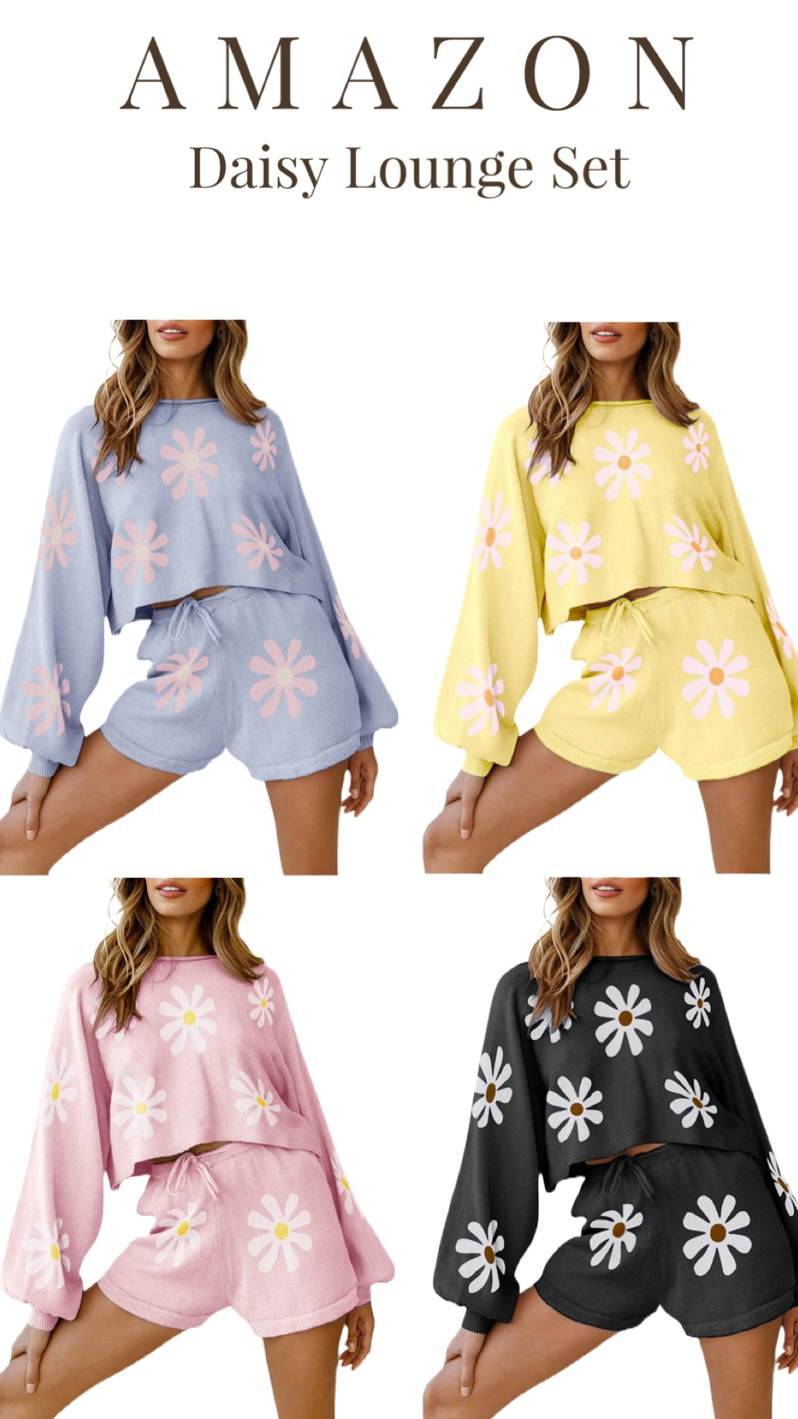 SALE - 2 piece Daisy Lounge Set. Comes in solid colors too!

#LTKFind #LTKsalealert #LTKunder50