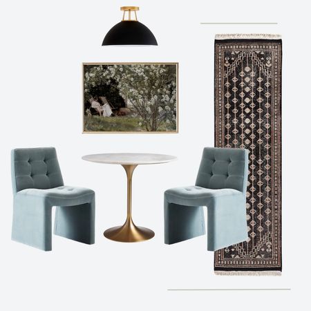 Two more design ideas from our breakfast room project in 2023. Seriously too hard to choose between all of these! Saved them all to a collection so you can easily find them. See the final look on HillHomeLove.com/blog today. 

(Marble & gold table is from @worldmarket)



#LTKhome