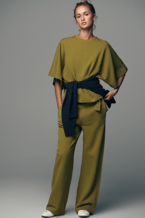 RUSTIC SHORT SLEEVE SWEATSHIRT | Zara US