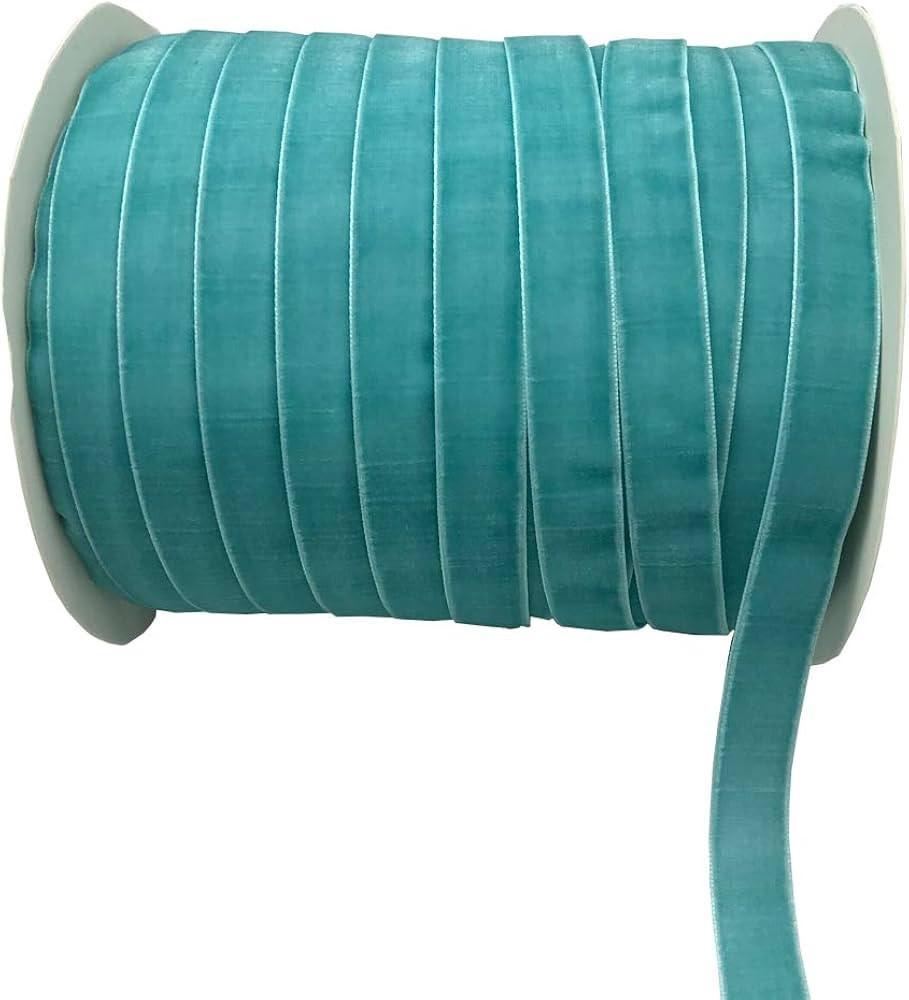 10 Yards Velvet Ribbon Spool (Blue, 5/8") | Amazon (US)
