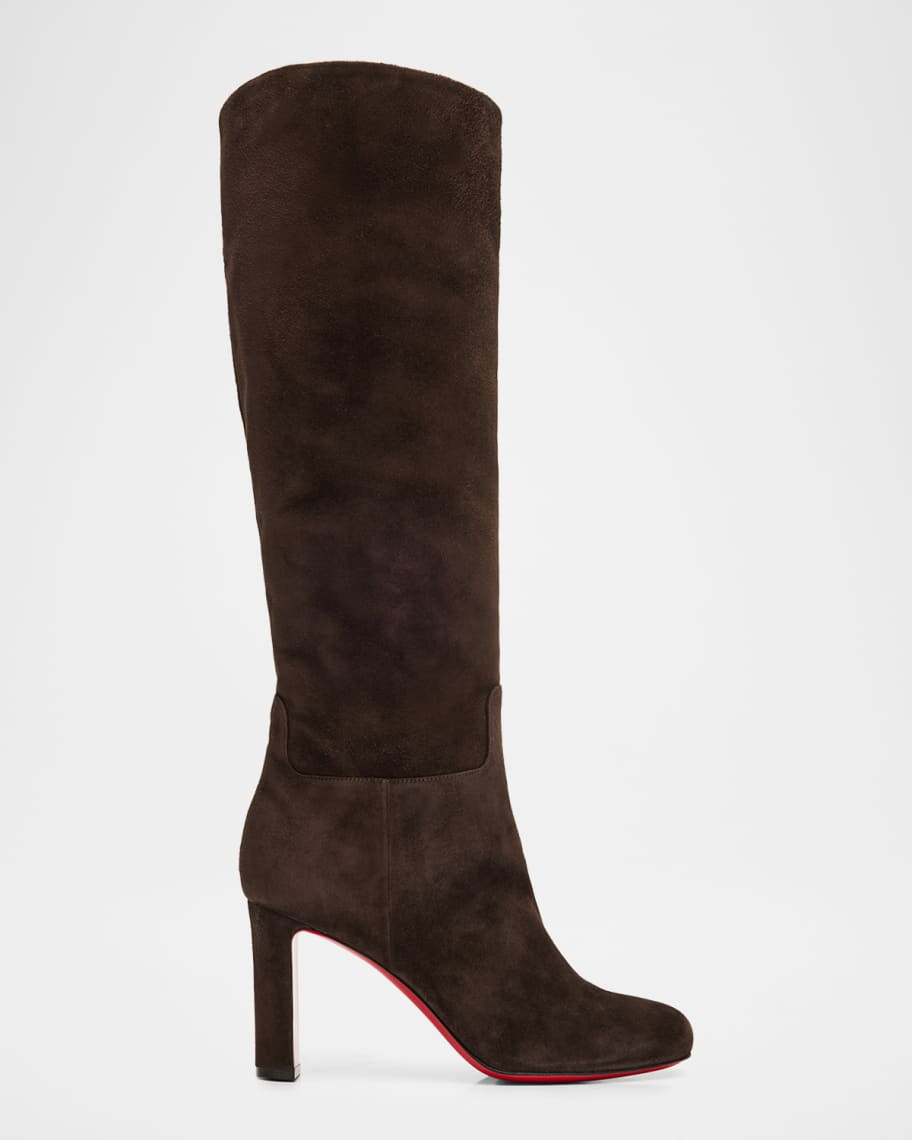 85mm Loo Botta Suede Knee-High Boots | Neiman Marcus