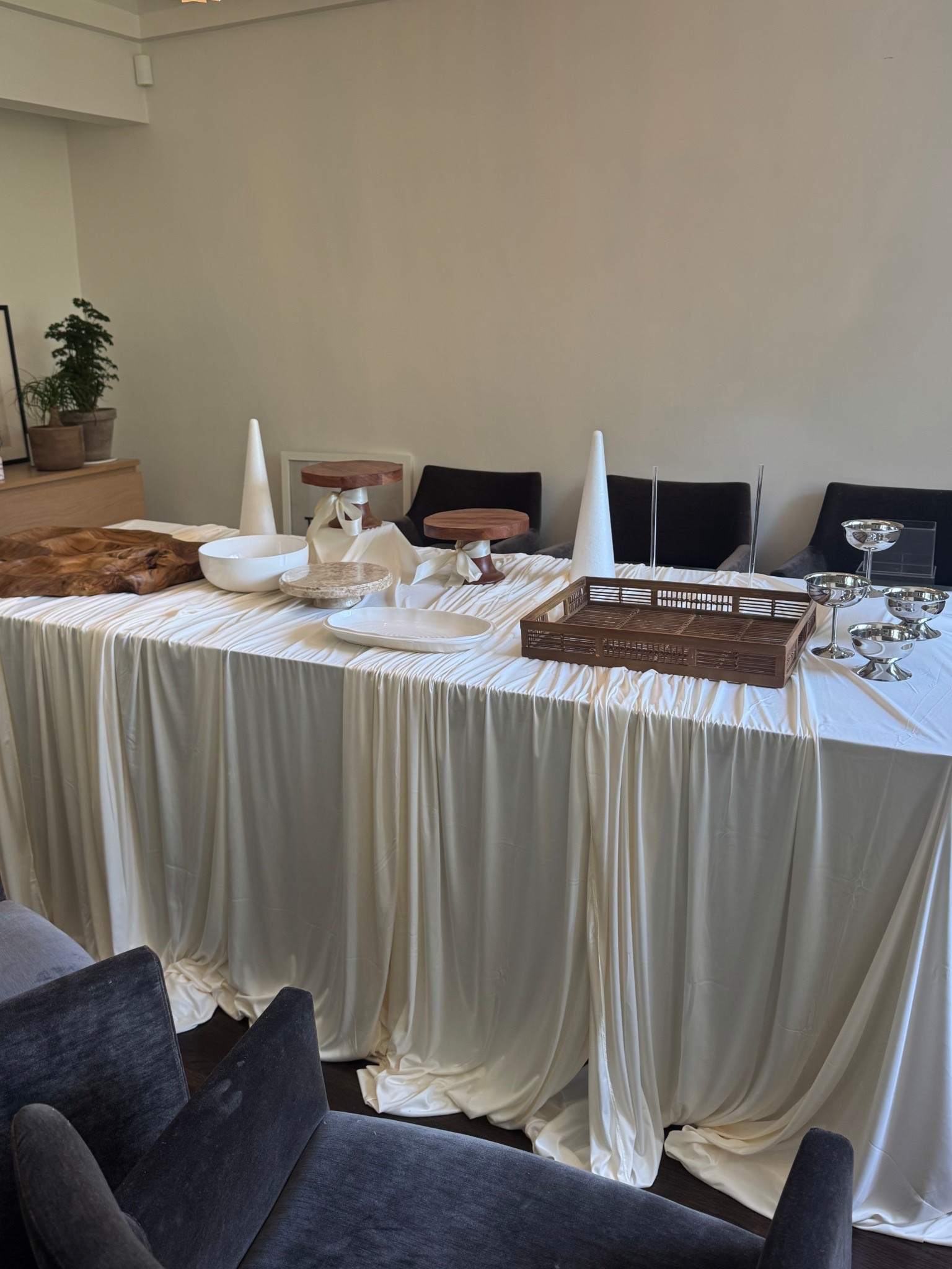 Amazing hosting finds at such good price points! The charcuterie board and marble cake stand are from goodies.com - unable to directly link those two!