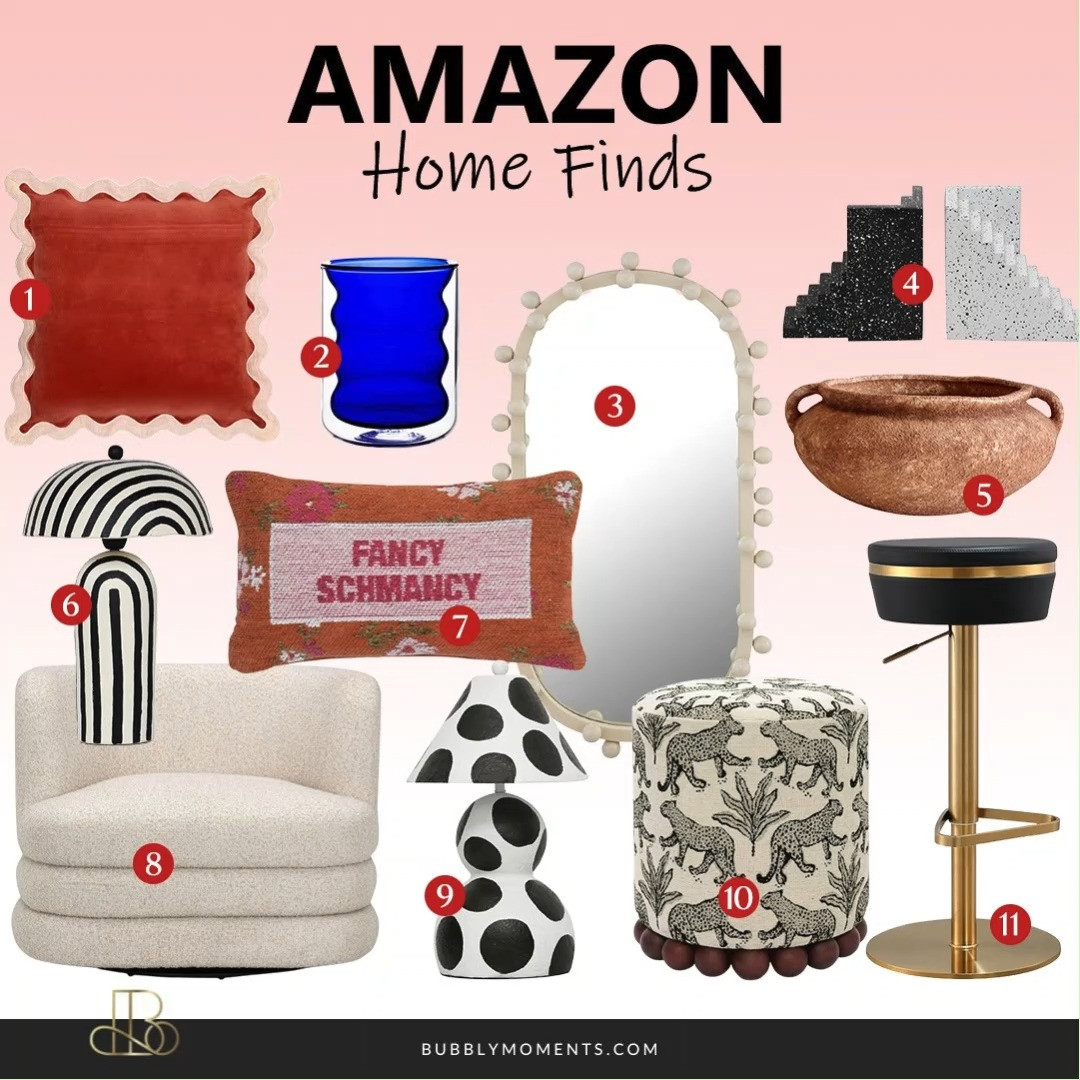 Loving these Amazon home finds 🤍✨ Simple, stylish, and perfect for refreshing your space. From cozy chairs and unique pillows to statement lamps and modern mirrors, these pieces make it easy to upgrade any room.
I’m really into the mix of textures, warm tones, and fun shapes—it adds personality without trying too hard. Whether you’re decorating your living room, bedroom, or a small corner, these finds help create a clean and cozy vibe.
Save this for later and tap to shop your favorites 🛋️✨
#LTKHome #LTKFinds #LTKStyle #amazonhome #amazonfinds #homedecor #homeinspo #cozyhome #modernhome #decorfinds #amazonmusthaves #homeideas #livingroomdecor #bedroomdecor #interiorinspo #homesweethome #decorinspo #styleyourspace 

 