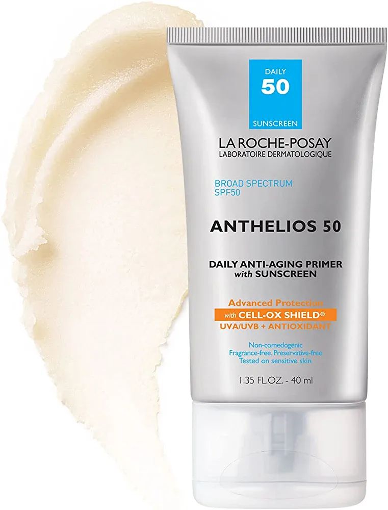 La Roche-Posay Anthelios Anti-Aging Primer with Sunscreen, 50 SPF, Blurs Fine Lines and Wrinkles ... | Amazon (US)