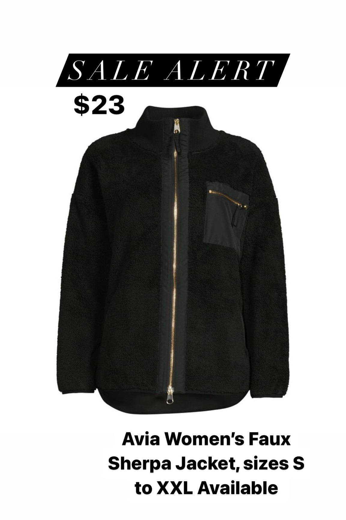 Avia Women’s Faux Sherpa Jacket
Walmart

#LTKfindsunder50 #LTKmidsize #LTKSale