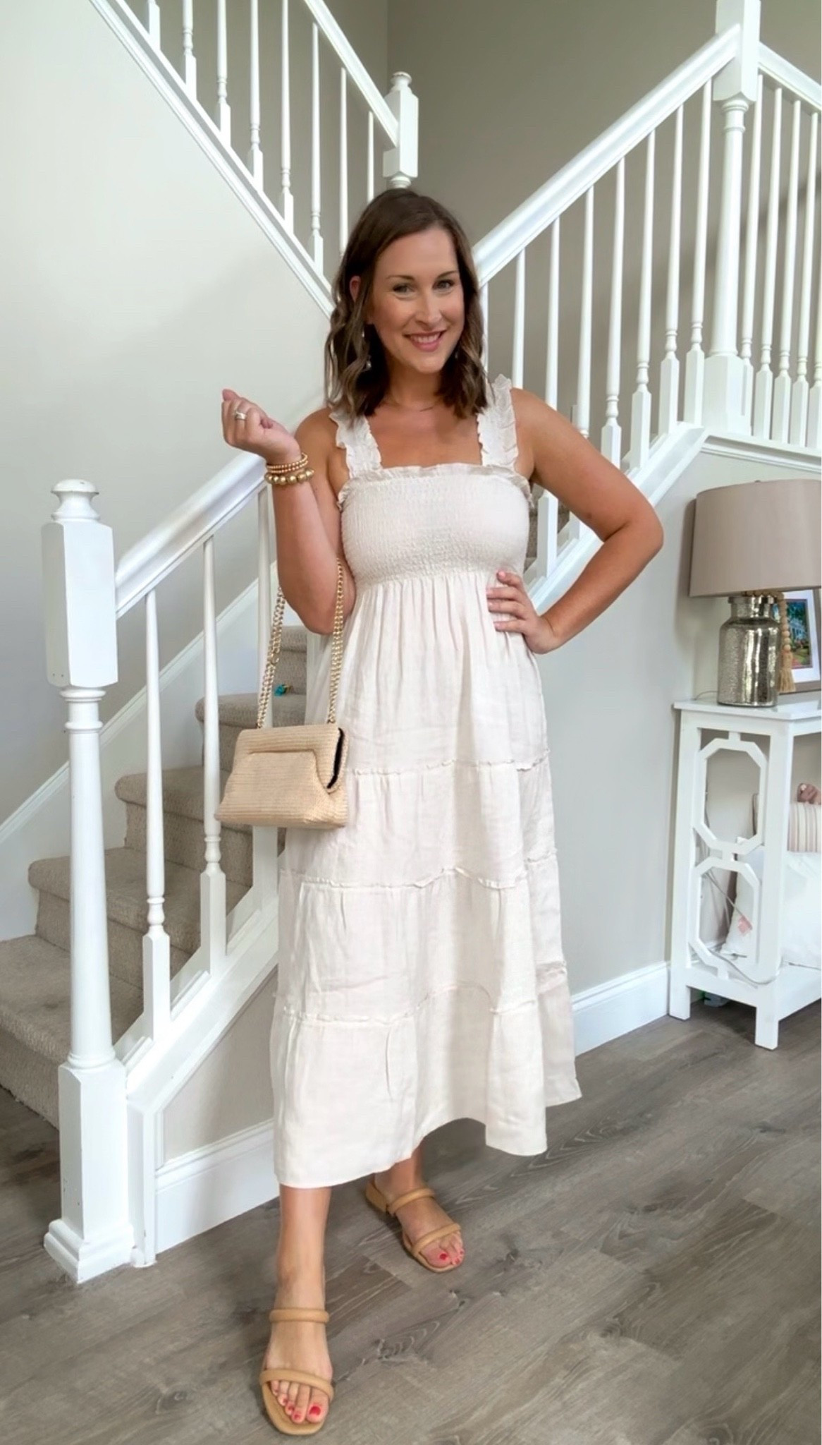 100% linen smocked maxi dress
@onequince perfect for summer! 

TTS: medium

#LTKdayinmylife #LTKootd #LTKMidsize