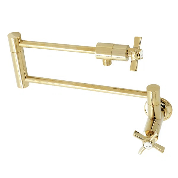 Kingston Brass Millennium Two-Handle 1-Hole Wall Mount Pot Filler Faucet | Wayfair North America