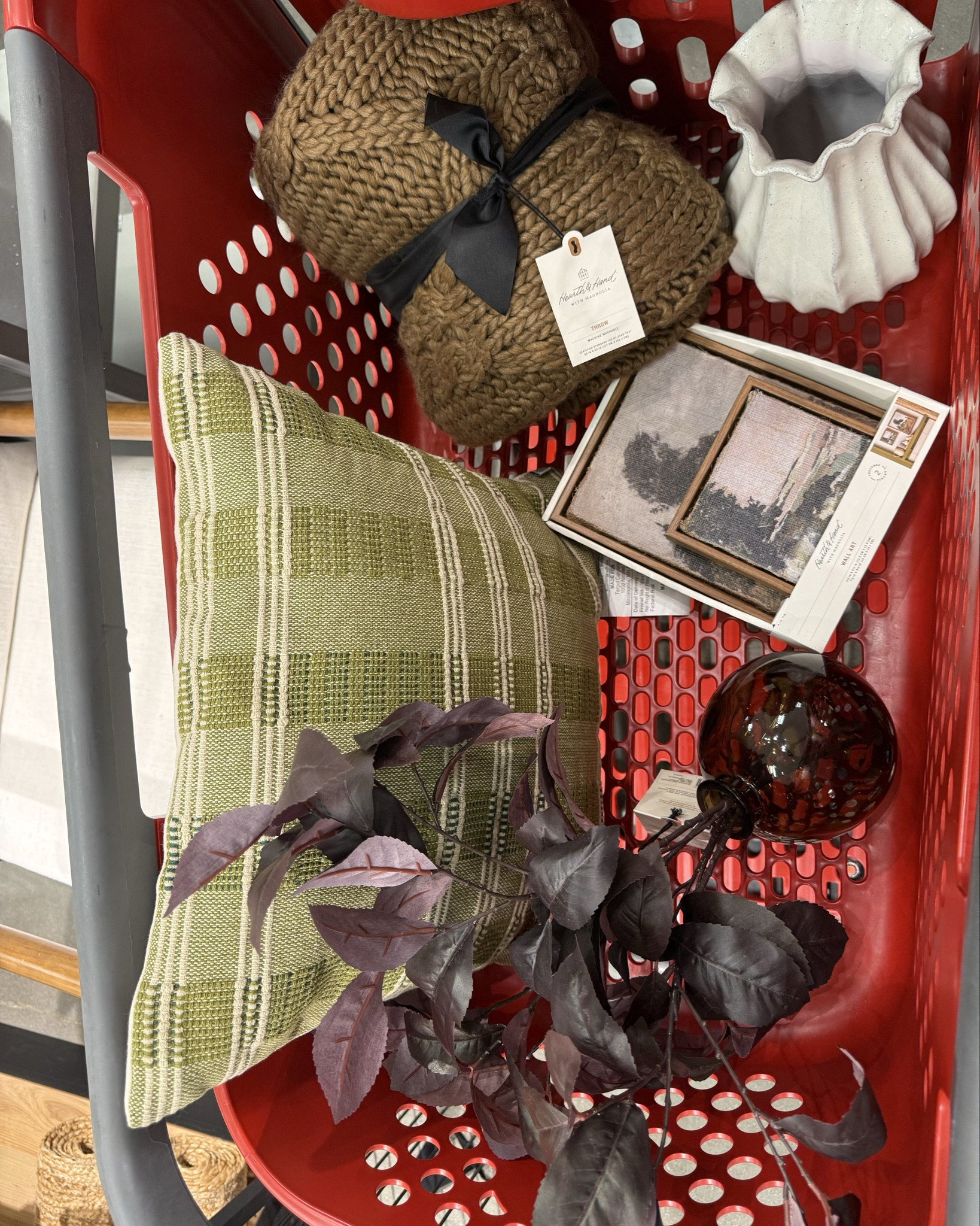 Target Mini Fall Haul 🍂 Hearth and Hand Fall Collection, tall vase, chunky throw blanket, art set, fall throw pillow, burgundy fall stems, target home decor, cozy home decor 

#LTKSeasonal #LTKFindsUnder50 #LTKHome
