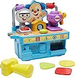 Fisher-Price Laugh & Learn Busy Learning Tool Bench, pretend construction workbench toy with Smar... | Amazon (US)