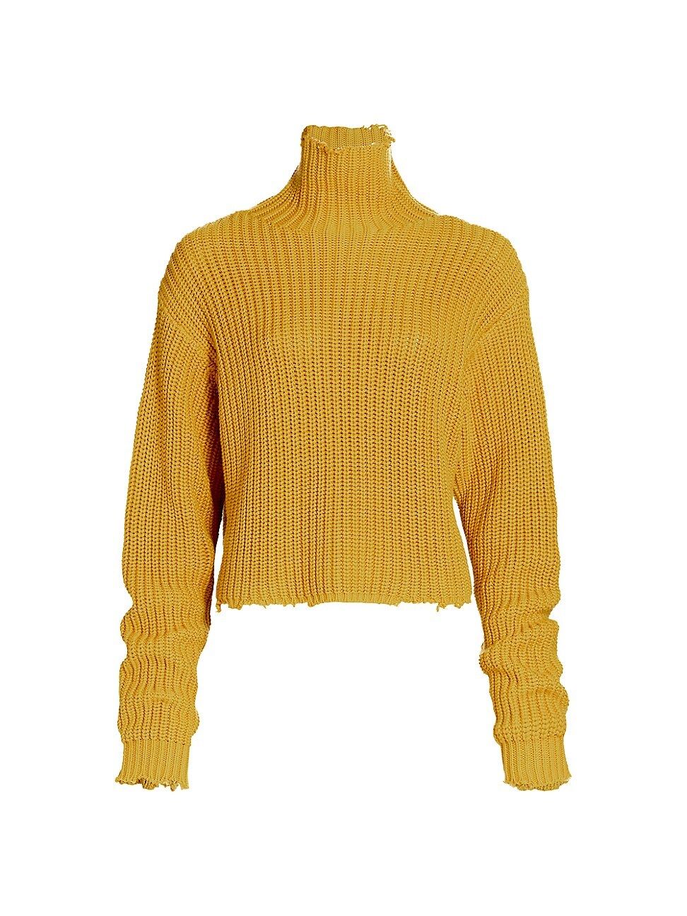 RtA Women's Beau Long-Sleeve Turtleneck Sweater - Mustard - Size Medium | Saks Fifth Avenue