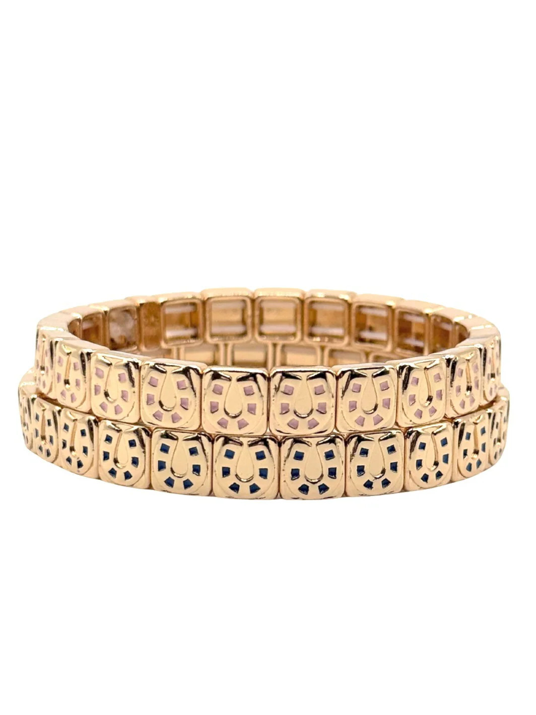 Square Horse Shoe Bracelet | La Lumiere NY