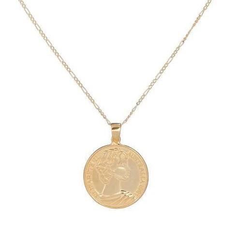 Greek Goddess Coin Necklace - 15 | The Sis Kiss