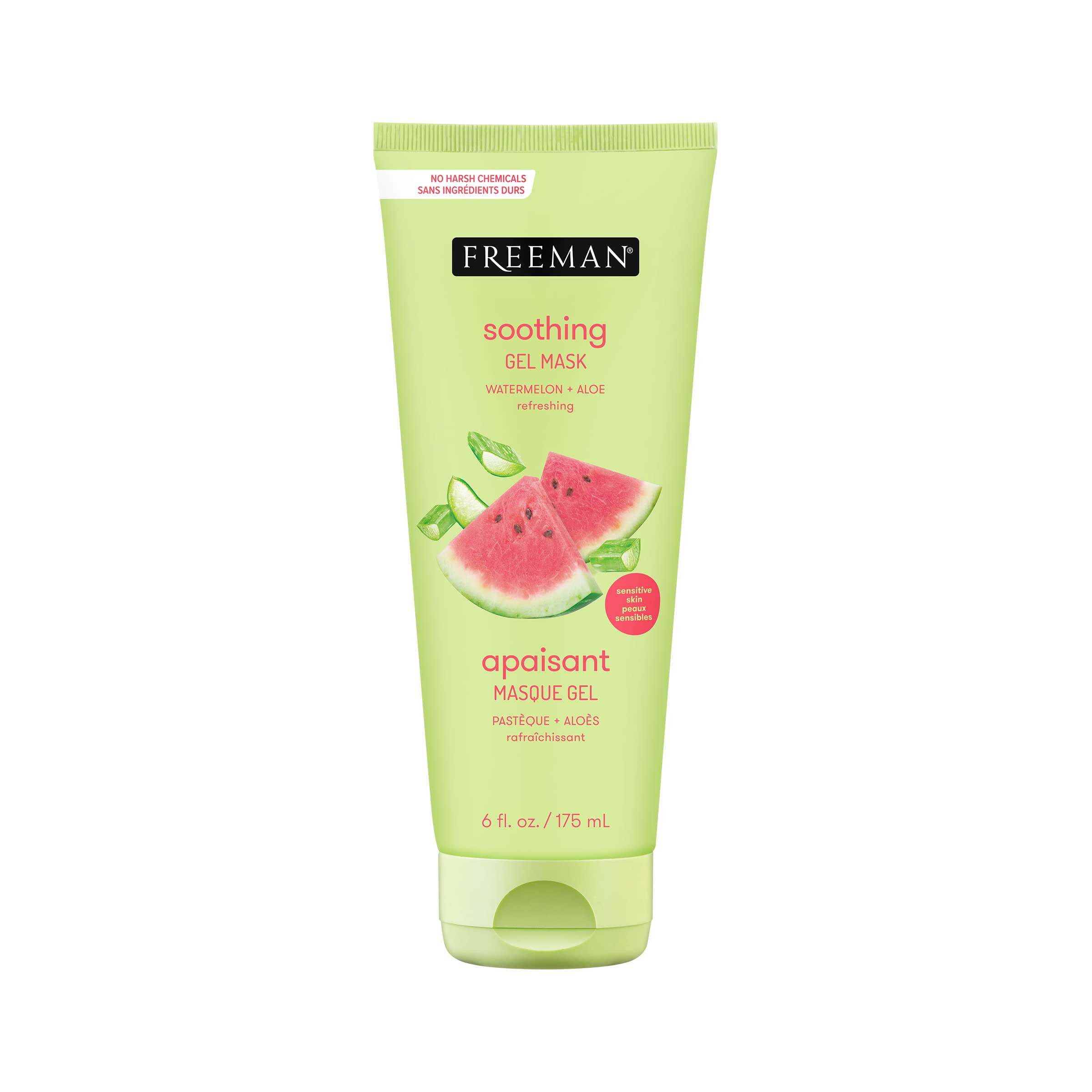 Freeman Soothing Watermelon & Aloe Gel Facial Mask, Hydrates, Nourishes, & Soothes Irritated Skin... | Amazon (US)
