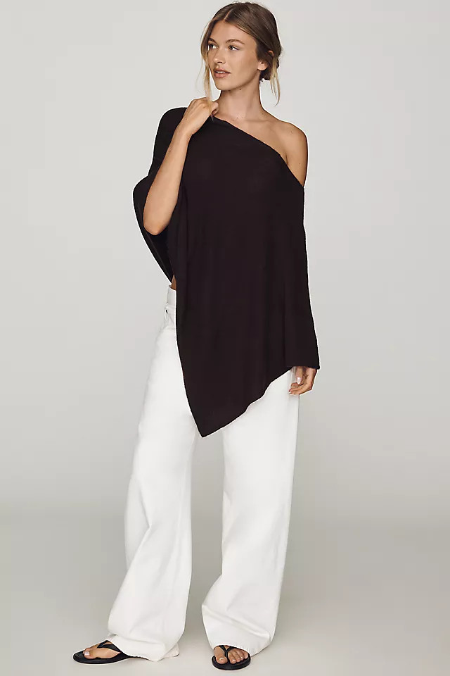 Knit Asymmetric Poncho | Anthropologie (US)