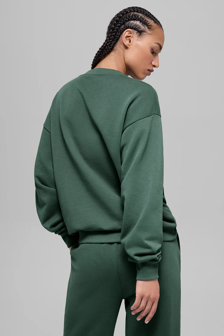 Accolade Crew Neck Pullover - Clover Green | Alo Yoga (US)