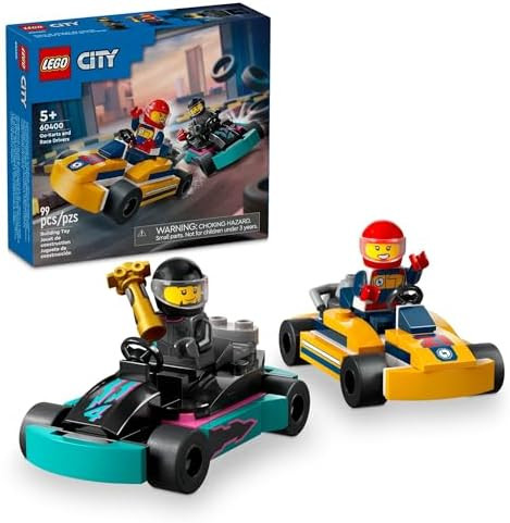 LEGO City Go-Karts and Race Drivers Toy Playset, 2 Driver Minifigures, Racing Vehicle Car Toy, Fu... | Amazon (CA)