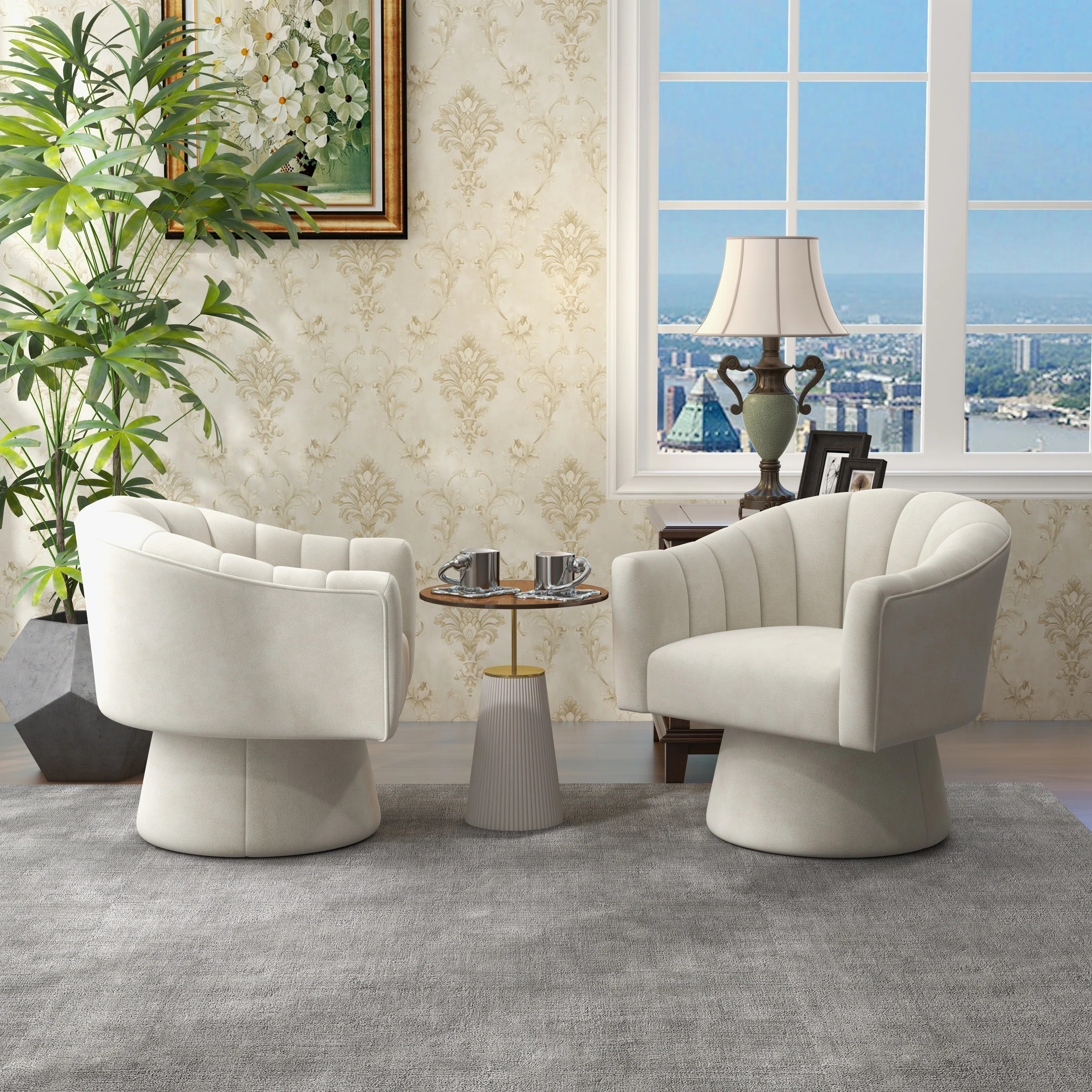 Mercer41 Aila 25.2'' Wide Tufted Velvet Swivel Barrel Chair & Reviews | Wayfair | Wayfair North America