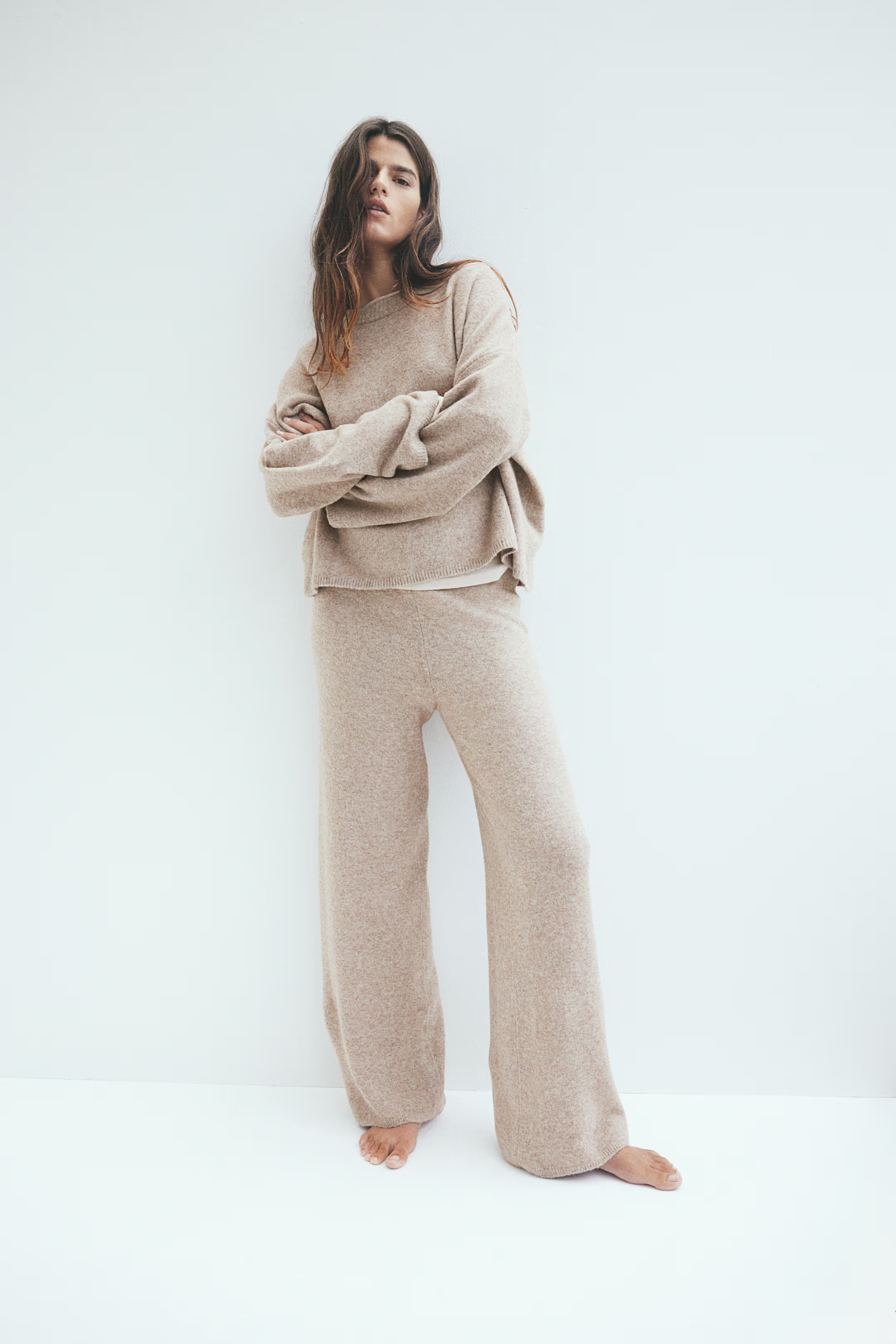 Sweater - Beige melange - Ladies | H&M US | H&M (US + CA)