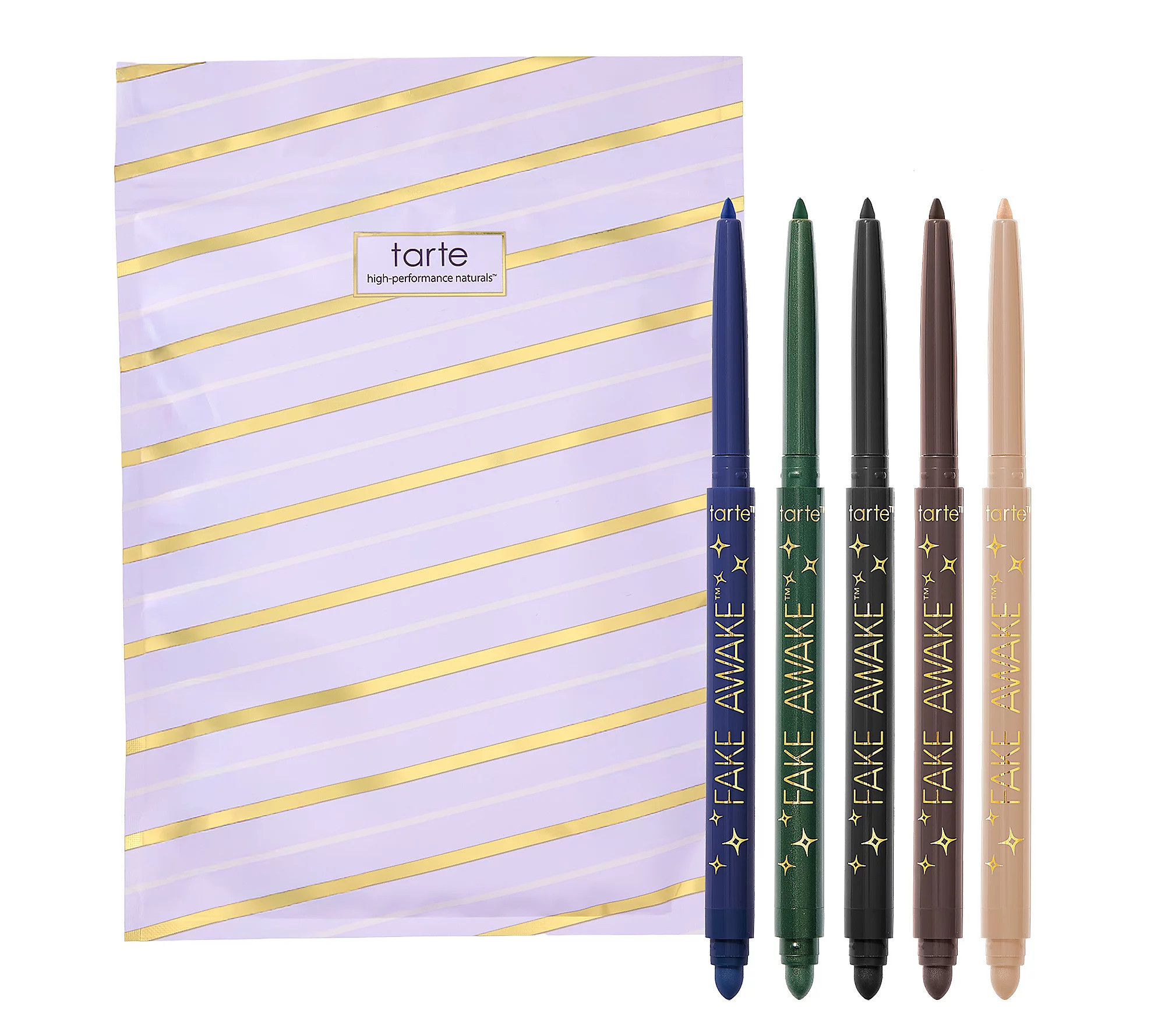 tarte line your stocking fake awake eyeliner 5pc set | QVC