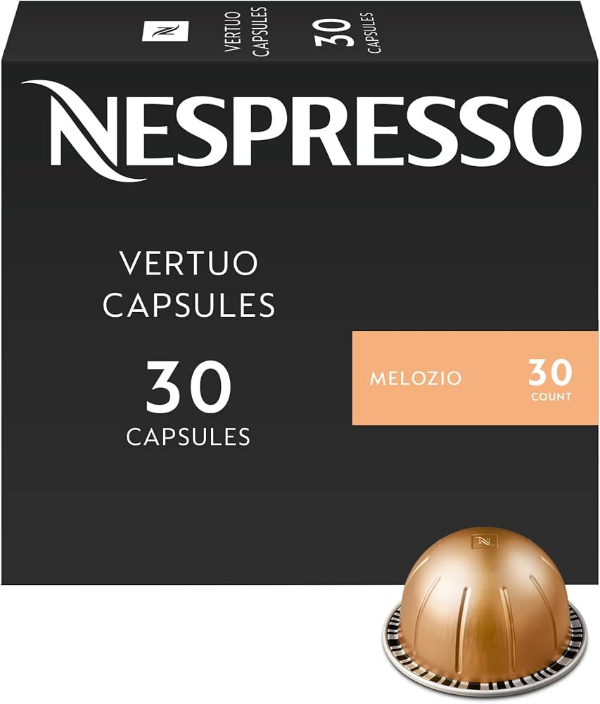 Nespresso Capsules Vertuo, Melozio, Medium Roast Coffee, 30-Count Coffee Pods, Brews 7.8oz. | Amazon (US)