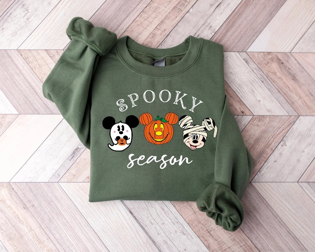 Mickey Ghost Spooky Season Shirt Mickey Boo Halloween Shirt - Etsy | Etsy (US)