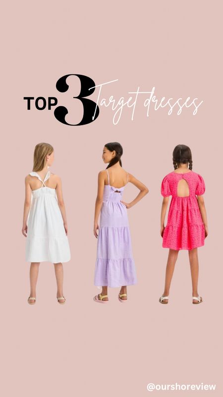 Save 30% on dresses for women, girls, and toddlers this week with Target Circle! Stock up for summer! Here are my top 3 dress picks for girls. 

#LTKxTarget #LTKsalealert #LTKkids