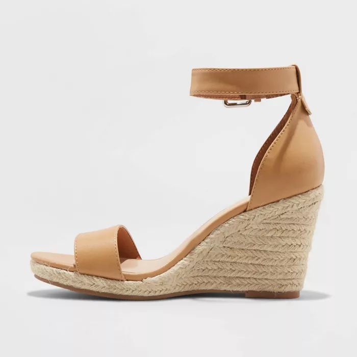 Women's Lola Wide Width Espadrille Wedges - A New Day™ | Target