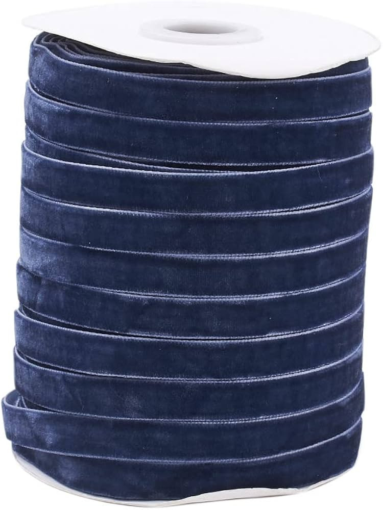 Pandahall 50 Yards Velvet Ribbon 3/8Inch Wide Single Face Velvet Ribbon Roll with Spool for Gift ... | Amazon (US)