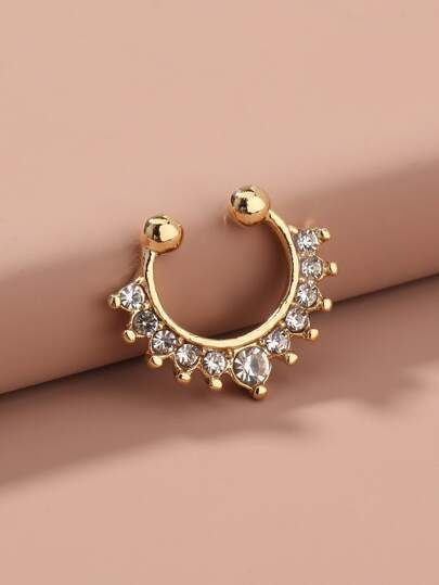 Rhinestone Decor Nose Ring | SHEIN