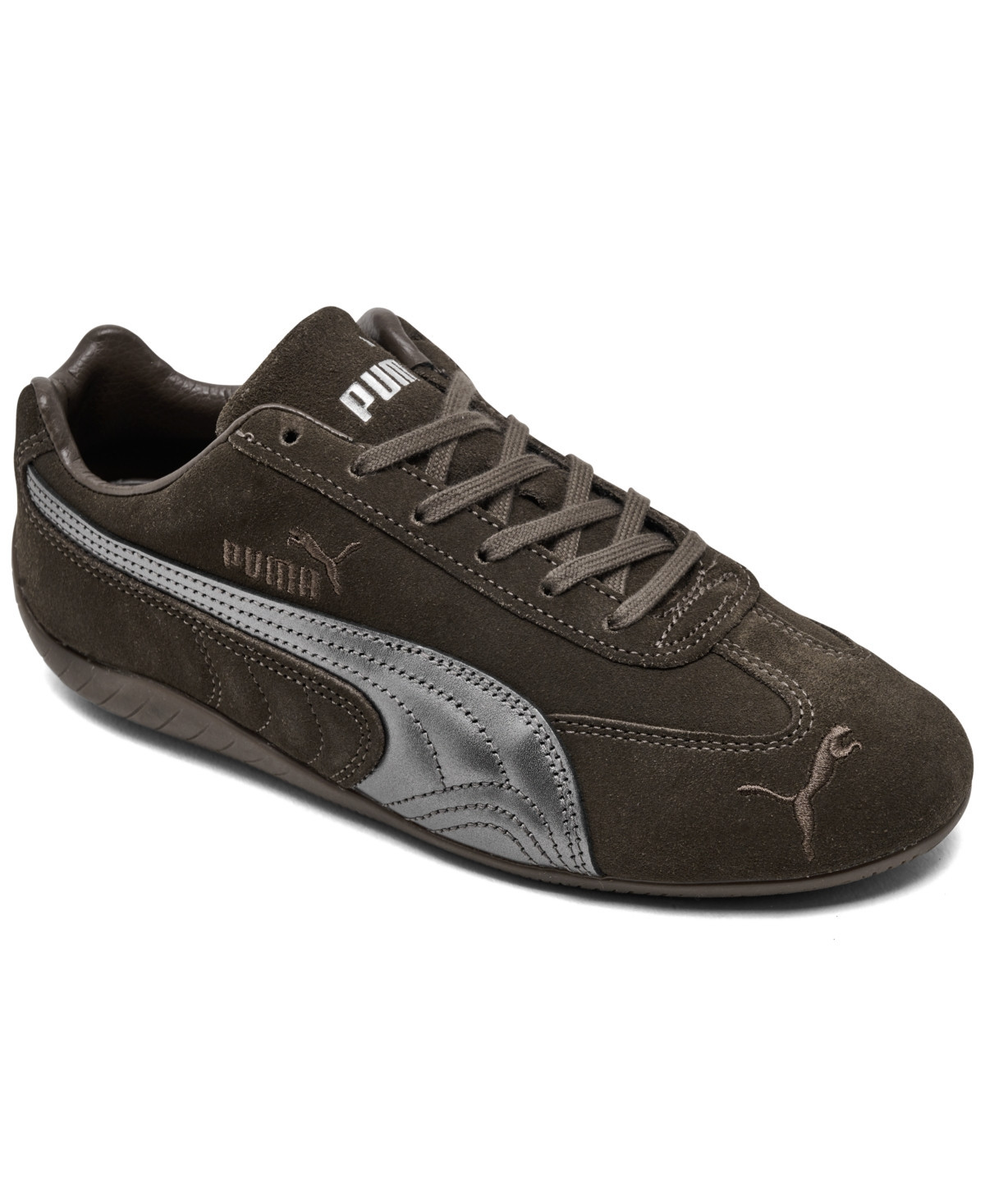 Puma Women's Speedcat Lux Casual Sneakers from Finish Line - Chocolate, Gum | Macy's