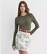 Crochet Trim Pointelle Sweater | LOFT