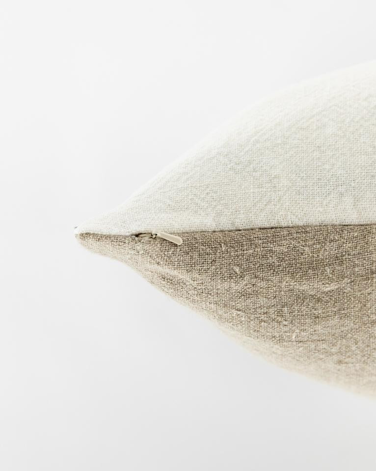 Gina Patched Linen Pillow Cover | McGee & Co.