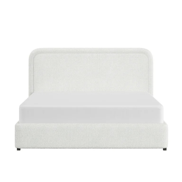 Better Homes & Gardens Juliet Queen Boucle Platform Bed, Ivory - Walmart.com | Walmart (US)
